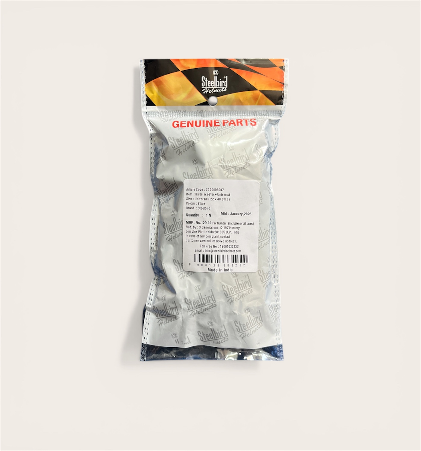 Steelbird Air SBA 20 ISS Helmet (GLOSY BLACK)