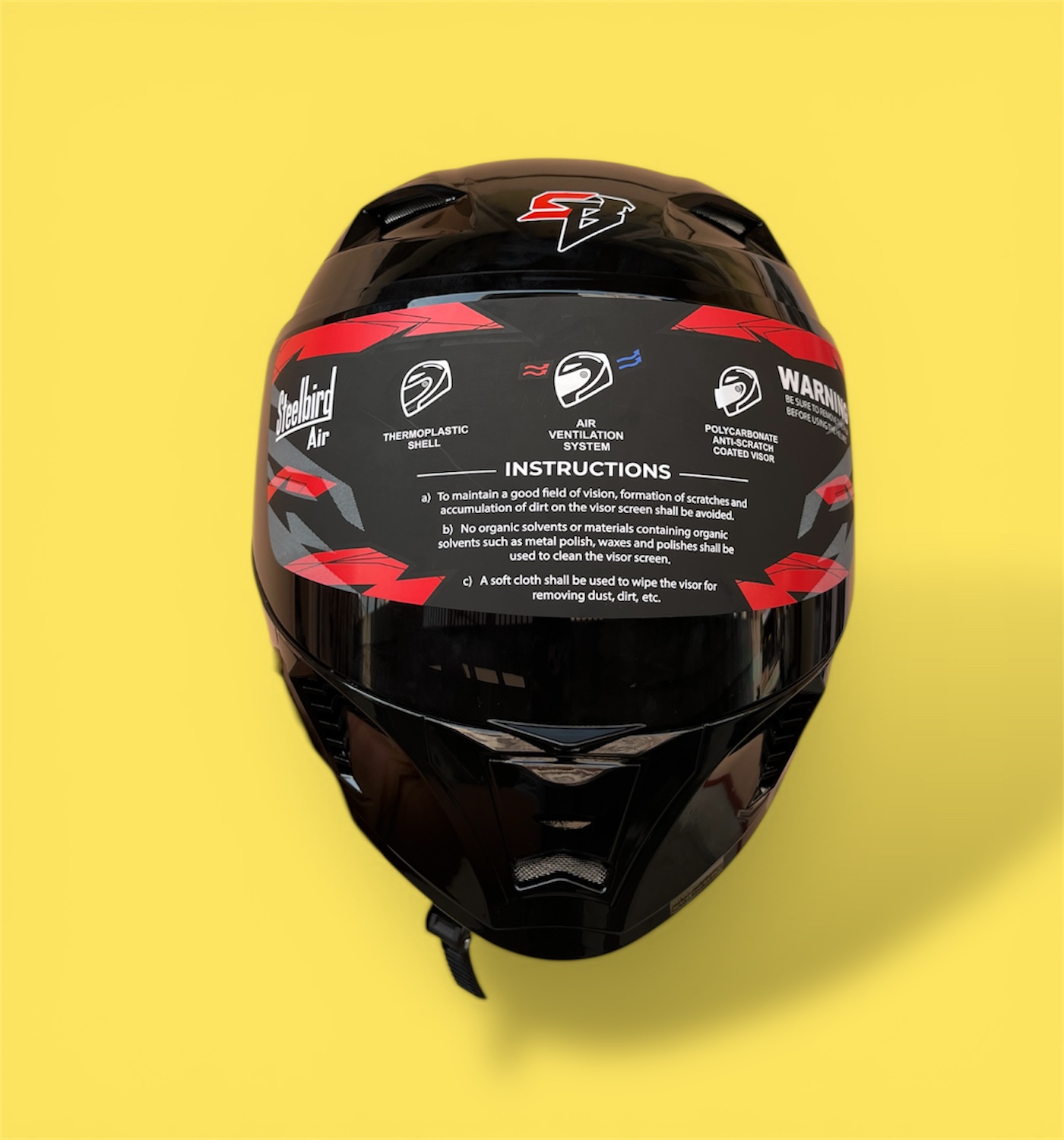 Steelbird Air SBA 20 ISS Helmet (GLOSY BLACK)